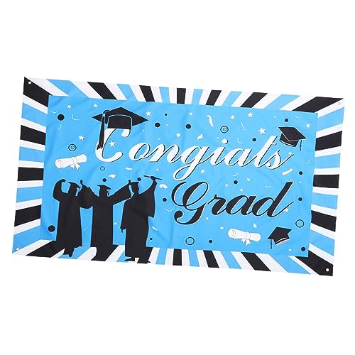 OUNONA Graduationspartei Vorhang Grad Abschlussbanner Im Hintergrund Requisite Für Abschlussschießen Abschlusshintergrund Grad-banner Polyestertuch Blue OUNONA Graduationspartei Vorhang Grad Abschlussbanner Im Hintergrund Requisite Für Abschlussschießen Abschlusshintergrund Grad-banner Polyestertuch Blue von OUNONA