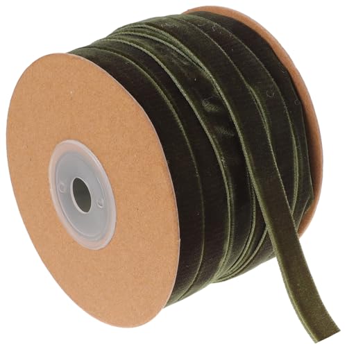 OUNONA Grünes Einseitiges Samt geschenkband Breit Schneidbares Dekoband für Geschenkverpackung DIY Basteln Festtagsdekoration OUNONA Grünes Einseitiges Samt geschenkband Breit Schneidbares Dekoband für Geschenkverpackung DIY Basteln Festtagsdekoration von OUNONA
