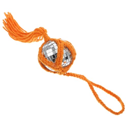 OUNONA Hängende Spiegel Disco Kugel Reflektierende Dekoration für Partys Hochzeiten und Festivals Orange Aufzuhängen für Disco Themen und Feierlichkeiten von OUNONA