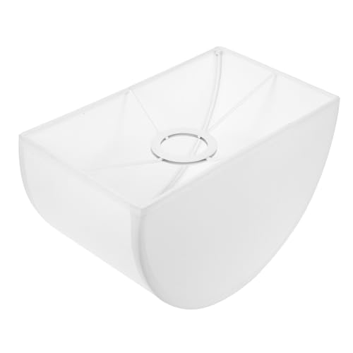 OUNONA Halbkreis Lampenschirm aus Stoff Dekorativer Lampenschirm für Tisch und Deckenlampen Abnehmbar Leicht zu Reinigen für Schlafzimmer und Wohnzimmer von OUNONA