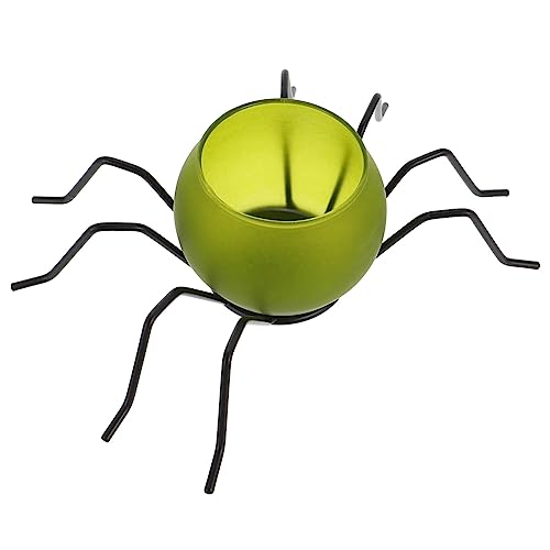 OUNONA Halloween Spider Kerzenhalter aus Robustem Grüner Kleiner Teelichthalter Dekorativer Kerzenständer für Wohnzimmer Badezimmer Party Tropfwassergeschützt und Formstabil OUNONA Halloween Spider Kerzenhalter aus Robustem Grüner Kleiner Teelichthalter Dekorativer Kerzenständer für Wohnzimmer Badezimmer Party Tropfwassergeschützt und Formstabil von OUNONA