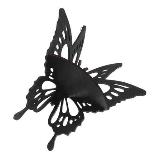 OUNONA Holz Butterfly Wandregal mit Kristallklarem Design Dekorative Wandablage für Badezimmer Kosmetik und Objekte und Langlebig für Kreative Aufbewahrungslösungen von OUNONA