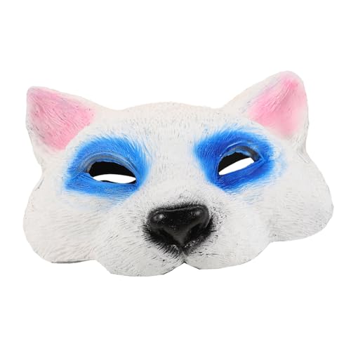 OUNONA Katzenmaske Für Damen Halbgesichts-tiermaske Für Halloween-Party Kostümmaske Mit Realistischen Details Geeignet Für Cosplay Maskerade Und Themengesellschaften von OUNONA