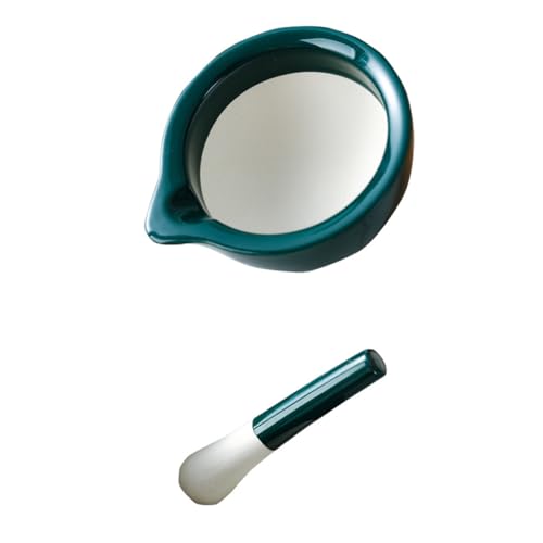 OUNONA Keramik Schale mit Stößel Praktische Lebensmittel Mahl schale Verschleißfest mit Matter Innenwand Feines Mahlen von Nahrung und Medikamenten Kleine Grüne Schüssel für Küchenbedarf OUNONA Keramik Schale mit Stößel Praktische Lebensmittel Mahl schale Verschleißfest mit Matter Innenwand Feines Mahlen von Nahrung und Medikamenten Kleine Grüne Schüssel für Küchenbedarf von OUNONA