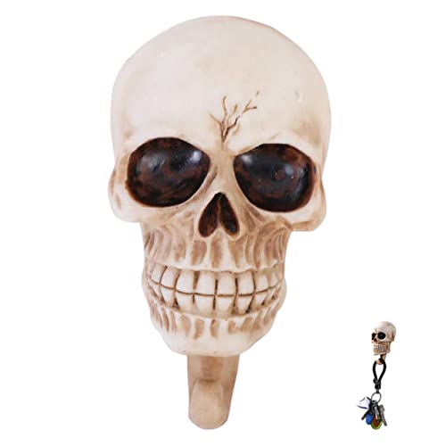 OUNONA Kreativer Schädel Wandhaken Dekorativer Kleiderhaken für Halloween Funktionsfähiger Schlüsselhalter mit Design für Partys Wanddeko Leicht und aus Hochwertigem Resin OUNONA Kreativer Schädel Wandhaken Dekorativer Kleiderhaken für Halloween Funktionsfähiger Schlüsselhalter mit Design für Partys Wanddeko Leicht und aus Hochwertigem Resin von OUNONA