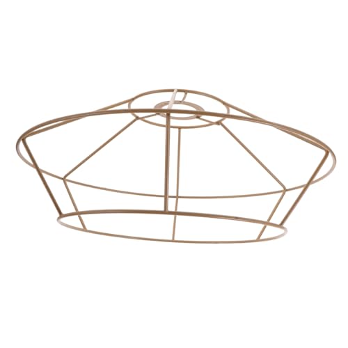 OUNONA Lampshade Frame Metall Lampenschirm Gestell DIY Kreativ Leicht Handgefertigt Vielseitig Kompatibel Für Tisch Deckenleuchten Wohnzimmer Schlafzimmer von OUNONA