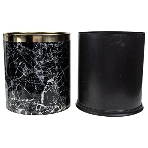 OUNONA Marmorierter Mülleimer ohne Deckel Runde Abfalltonne für Badezimmer Wohnzimmer und Büro Design Platzsparend und Pflegeleicht für Zuhause und Gewerbe OUNONA Marmorierter Mülleimer ohne Deckel Runde Abfalltonne für Badezimmer Wohnzimmer und Büro Design Platzsparend und Pflegeleicht für Zuhause und Gewerbe von OUNONA