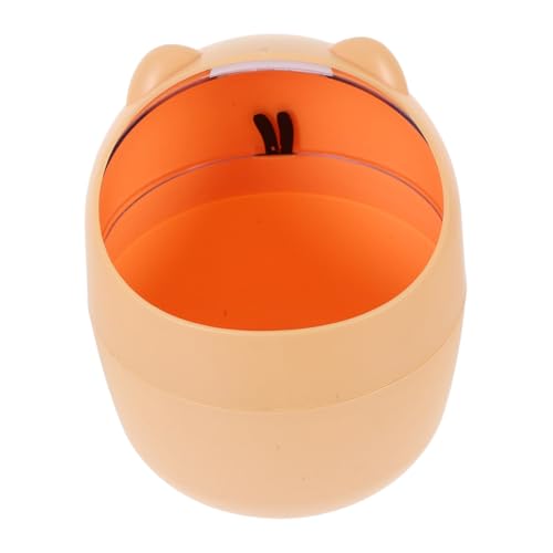 OUNONA Mini Mülleimer mit Schüttel deckel Niedlicher Cartoon abfallbehälter aus Geruchsneutralem Kunststoff Multifunktionaler Aufbewahrungsbehälter für Tisch für Kleine Abfälle und von OUNONA