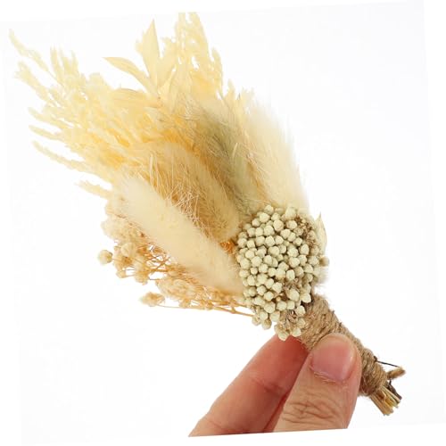 OUNONA Mini Trockenblumen Sträuße Natürliche Getrocknete Pflanzen Rustikale Blumenbouquets Für Vasen Deko Hochzeit Party Heimdekoration von OUNONA
