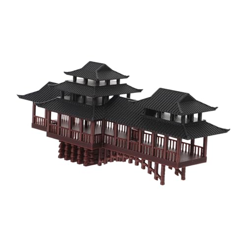 OUNONA Miniatur Pavillon Statue mit Bogenbrücke und langem Durchgang Chinesisches Architekturmodell Dekorative Gartenbrücke für Bonsai Aquarium Terrarium Asiatische Landschaftsfigur OUNONA Miniatur Pavillon Statue mit Bogenbrücke und langem Durchgang Chinesisches Architekturmodell Dekorative Gartenbrücke für Bonsai Aquarium Terrarium Asiatische Landschaftsfigur von OUNONA