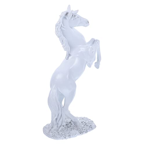 OUNONA Pferdefigur Aus Harz Pferdeskulptur Für Schreibtisch Wohnzimmer Arbeitszimmer Tierornament Pferde Statue Für Home Office Bücherregal Fernsehschrank Dekoration von OUNONA