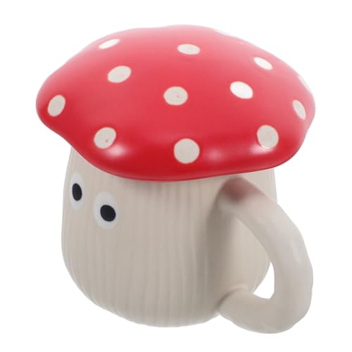 OUNONA Pilzbecher Kaffeetassen Tasse Pilz-Becher- Tassen Kaffeebecher Tassen Becher Lattebecher Wasserbecher Tasse für Tee rustikale Kaffee-Teetasse Keramik von OUNONA
