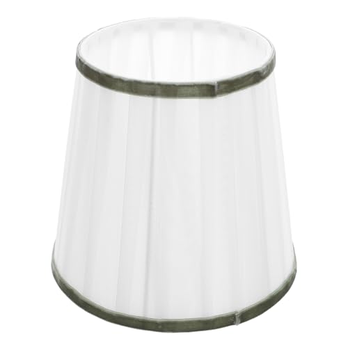 OUNONA Plissierter Stofflampenschirm: E27 Ersatz-Lampenschirm für Tisch- und Nachttischlampen – Lampenabdeckung 17x16x12 cm von OUNONA