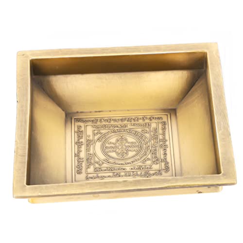 OUNONA Räucherstäbchen buddhistischer Räucherteller buddhistische Schale anbeten Altar rituale feuerschale Tempelfruchthalter konisch Brenner brennendes Brett Tablett von OUNONA