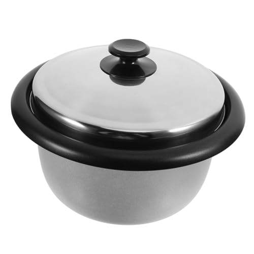 OUNONA Reiskocher Innentopf Ersatz Antihaftbeschichtet Deckel Große Kapazität Langlebig Sicher Vielseitig für Reis Kochen Backen Integrierte Messskala Passend für Haushalts elektrokocher von OUNONA