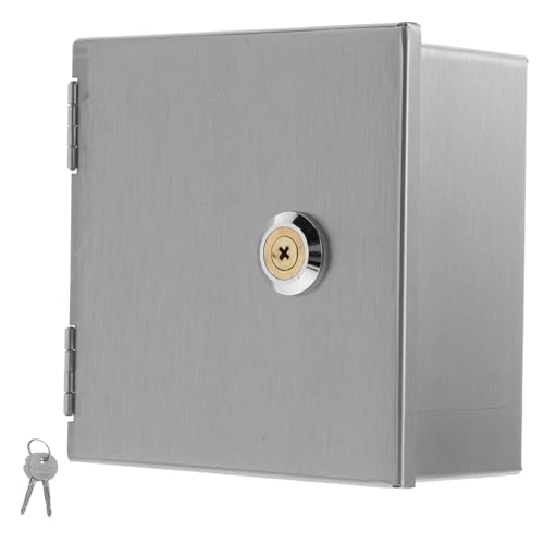 OUNONA Steckdosenabdeckungen Für Außenbereich Wasserdichter Steckdosen-schutzkasten Abschließbar Edelstahl Diebstahlsicherung Stecker Und Schalterabdeckung Regendicht Für Elektrofahrzeuge von OUNONA