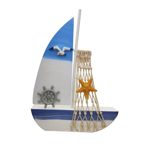 OUNONA Segelmodelldekorationen Nautisch Hüttendekor Holzhandwerk Segelboot Modell OUNONA Segelmodelldekorationen Nautisch Hüttendekor Holzhandwerk Segelboot Modell von OUNONA