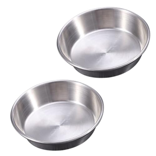 OUNONA Set Mit 2 Runden Gewürzschalen Spülmaschinenfest Rostfrei Dip-sauce-schale Für Küchenhelfer von OUNONA