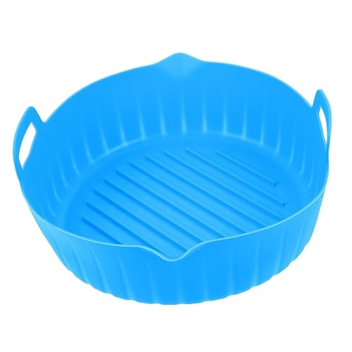 OUNONA Silikon-liner Für Heißluftfritteuse Wiederverwendbare Backunterlage Hitzebeständig Flexible Silikonform Passend Für Air Fryer Töpfe Runde Form Einfache Reinigung Für Sich Und von OUNONA