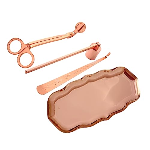 OUNONA Teiliges Set Kerzenwerkzeuge aus Kerzendocht Trimmer Dipper Snuffer und Ablageteller für Sauberes Kerzenlicht OUNONA Teiliges Set Kerzenwerkzeuge aus Kerzendocht Trimmer Dipper Snuffer und Ablageteller für Sauberes Kerzenlicht von OUNONA