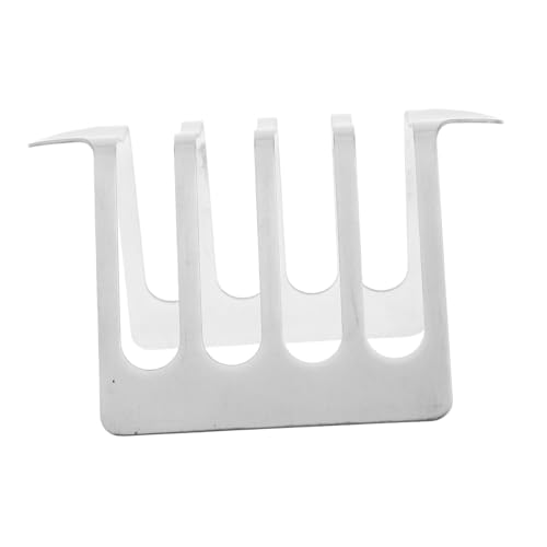 OUNONA Toastbrotstand Toasthalter Aus Edelstahl Küchenregal Toastständer Aus Edelstahl Sandwichständer Toastbrotständer Toaststand Vertikaler Brotständer Brotregal Rostfreier Stahl Silver von OUNONA