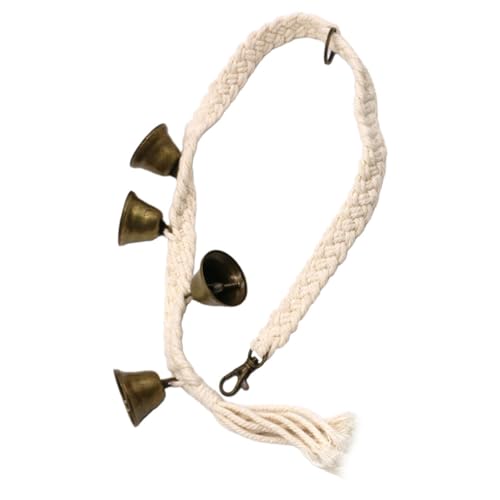 OUNONA Verstellbare Vintage Türglocke mit Baumwollseil Langlebiger Türanhänger Glocke für Laden und Dekoration Handbetätigte Nostalgische Klingel OUNONA Verstellbare Vintage Türglocke mit Baumwollseil Langlebiger Türanhänger Glocke für Laden und Dekoration Handbetätigte Nostalgische Klingel von OUNONA