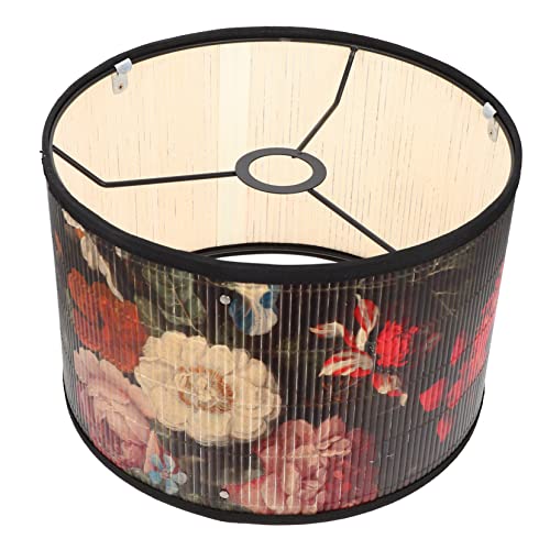 OUNONA Vintage Blumen Lampenschirm Kreative Deckenleuchte Elegant und Einfach für Schlafzimmer und Wohnzimmer Weiche Lichtstreuung für Angenehme von OUNONA