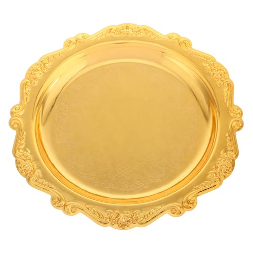 OUNONA Vintage Serviertablett aus Eleganter Snack und Dessertteller Luxuriösem Retro Design Vielseitig als Schmuckhalter für Restaurantgebrauch Leicht zu Reinigen für Zuhause und Büro OUNONA Vintage Serviertablett aus Eleganter Snack und Dessertteller Luxuriösem Retro Design Vielseitig als Schmuckhalter für Restaurantgebrauch Leicht zu Reinigen für Zuhause und Büro von OUNONA