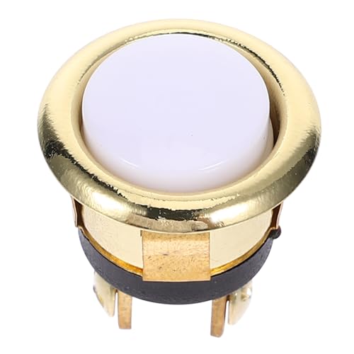 OUNONA Vintage Türklingel Drucktaster aus Langlebiger Legierung mit LED Beleuchtung Rundes Vergoldetes Design für Haus und Büro Robust Elegant und Einfach zu Ersetzen von OUNONA