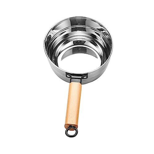 OUNONA Wasserschöpfkelle Aus Für Küche Mit Holzgriff Lange Gießkelle Haushaltsküche Blumenwasserschaufel Küchenkelle von OUNONA