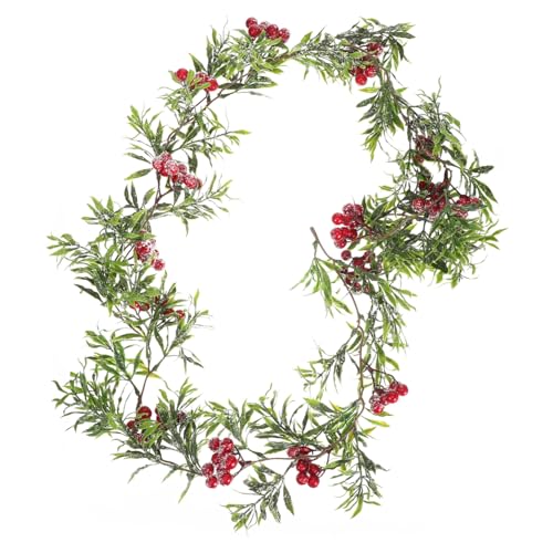 OUNONA Weihnachtliche Deko Rattan Zweig mit Beeren Realistisch Langlebig Festliche Weihnachtsgirlande für Flur und Garagentor Winterdekoration und Geschenkidee OUNONA Weihnachtliche Deko Rattan Zweig mit Beeren Realistisch Langlebig Festliche Weihnachtsgirlande für Flur und Garagentor Winterdekoration und Geschenkidee von OUNONA