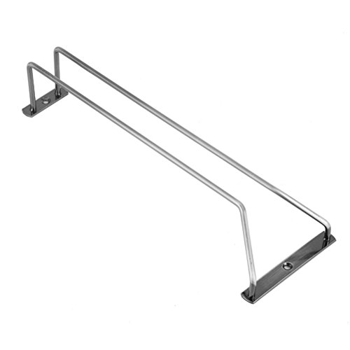 OUNONA Weinglas Rack Stemware Halter unter Schrank K¨¹Che Bar Lagerung Glas Kleiderb¨¹Gel H?ngeschiene f¨¹r Bar oder K¨¹Che Chrome Finish 1 Pack von OUNONA