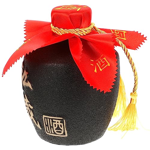 OUNONA Weinkrug Schnapshalter Leer Weinkaraffe Für Soju Retro Weintopf Chinesischer Jahrgang Chinesische Weingläser Chinesisches Dichtflüssigkeit Steingut Keramik von OUNONA