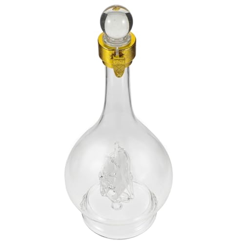 OUNONA Whiskykaraffe Aus Glas Klare Spirituosenflasche Dekorative Weinflasche Praktische Schnapskaraffe von OUNONA