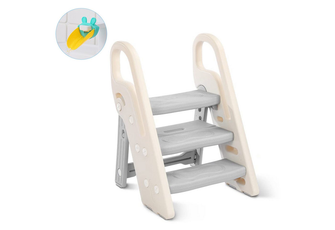 OUNUO Baby-Toilettensitz Baby-Toilettensitz klappbarer Hocker 3 Stufen, für Kinder ab 2 Jahren OUNUO Baby-Toilettensitz Baby-Toilettensitz klappbarer Hocker 3 Stufen, für Kinder ab 2 Jahren von OUNUO