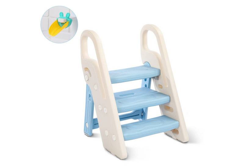 OUNUO Baby-Toilettensitz Baby-Toilettensitz klappbarer Hocker 3 Stufen, für Kinder ab 2 Jahren von OUNUO