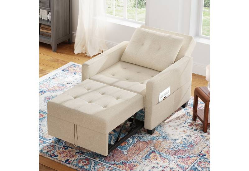 OUNUO Sofa Schlafsofa Klein 3 in 1, Klappsofa & Schlafhocker mit Bettfunktion OUNUO Sofa Schlafsofa Klein 3 in 1, Klappsofa & Schlafhocker mit Bettfunktion von OUNUO