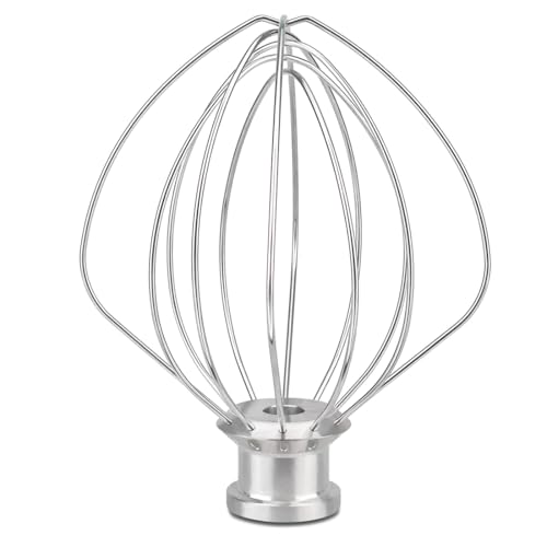 Schneebesen-Aufsatz, Edelstahldrähte, Peitsche K45WW, passend für KitchenAid 4,5 und 5 QT Kippkopf-Standmixer Schneebesen-Aufsatz, Edelstahldrähte, Peitsche K45WW, passend für KitchenAid 4,5 und 5 QT Kippkopf-Standmixer von OUOLife