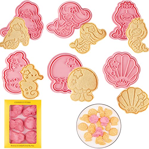 6 Stück Meerjungfrau Ausstechform Set,Meerjungfrau Keksausstecher,Meerjungfrau Plastik Plätzchen Ausstecher 3D Cookies Cutter,Plätzchenformen für Kinder,Keksausstecher Plätzchenform 6 Stück Meerjungfrau Ausstechform Set,Meerjungfrau Keksausstecher,Meerjungfrau Plastik Plätzchen Ausstecher 3D Cookies Cutter,Plätzchenformen für Kinder,Keksausstecher Plätzchenform von OUOQI