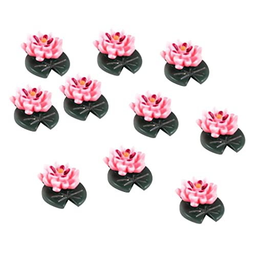 10 x Lotus Modell Harz Miniatur-Puppenhaus Feengarten Haus von OUOULAJY