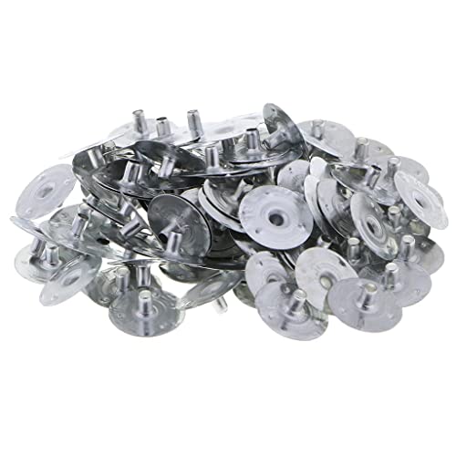 100 x Metall-Kerzendochthalter, Tabs Basis für Kerzenherstellung, 20 x 3 mm von OUOULAJY