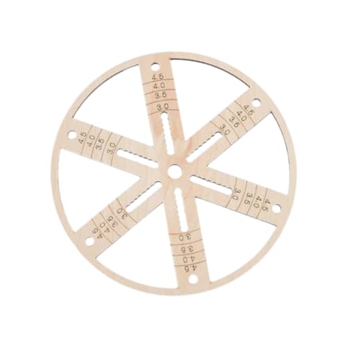 Docht-Zentrierwerkzeug für Kerzen, zum Selbermachen, praktischer runder Dochtstabilisator, Halter, Durchmesser 15 cm, Hellbraun von OUOULAJY