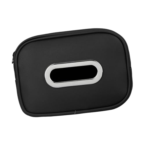 Generic Auto-Tücherhalter, PU-Leder, für LKW, Mittelkonsolen, Armlehne, Schwarz von OUOULAJY