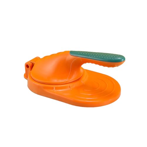 Knödelhaut-Presser Maker Artefakt Teig Wrapper Haushalt Gebäck Backen Handheld Wiederverwendbar Küche Orange und Grün von OUOULAJY