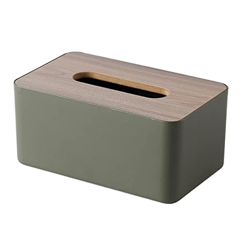 Moderne Taschentuchbox, Organizer, Spender, Organizer für Restaurant, Zuhause, Auto, Grün, 21 x 13 x 9 cm von OUOULAJY