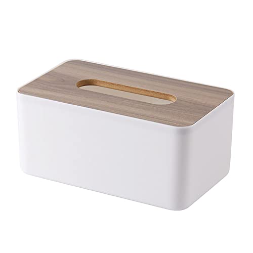 Moderne Taschentuchbox, Organizer, Spender, Organizer für Restaurant, Zuhause, Auto, Weiß, 21 x 13 x 9 cm von OUOULAJY