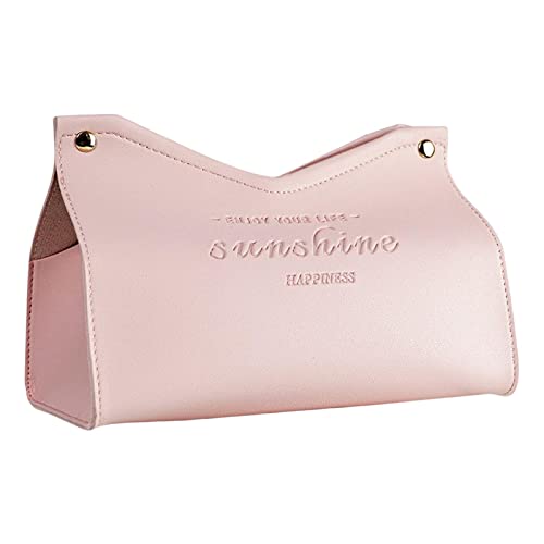 Moderner Taschentuchbox-Halter, PU-Leder, Dreieck, für Kommode, Badezimmer, Dekoration, Rosa Moderner Taschentuchbox-Halter, PU-Leder, Dreieck, für Kommode, Badezimmer, Dekoration, Rosa von OUOULAJY