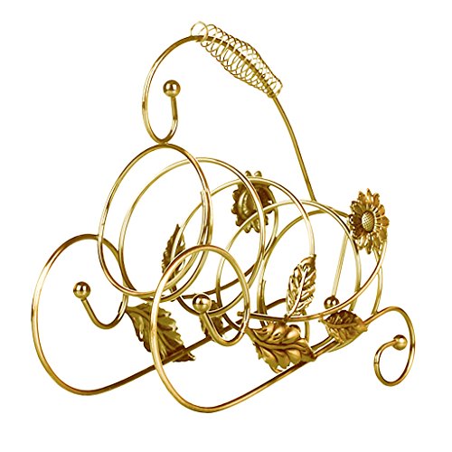 OUOULAJY Creative Weinregal Weinhalter Gold von OUOULAJY