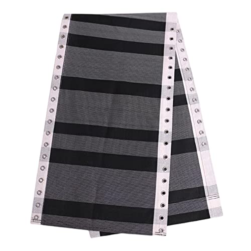 OUOULAJY Liegestuhl Ersatzstoff Wasserdicht Ersatzstoff für Rasen Hinterhof Schwarz Grau 160x43cm von OUOULAJY