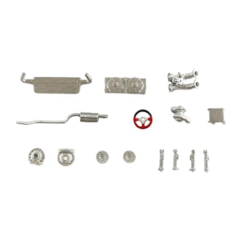OUOULAJY Maßstab 1/64 Auto Werkstatt Layout Diorama Modell Spielzeug Rot Zubehör 2,8-3 cm von OUOULAJY